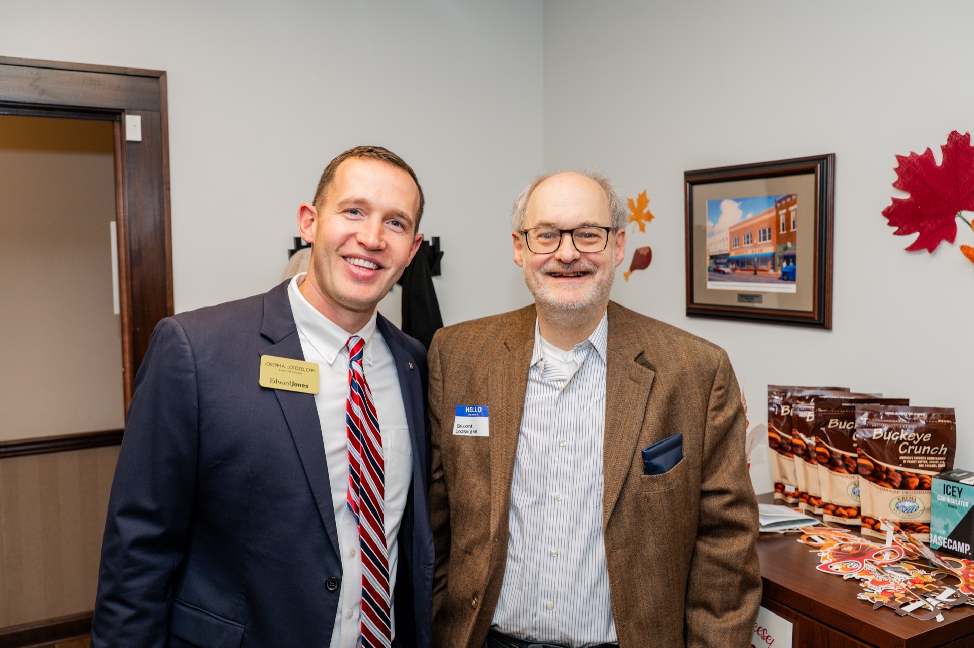 Community gathering at the Upper Arlington Thanksgiving open house