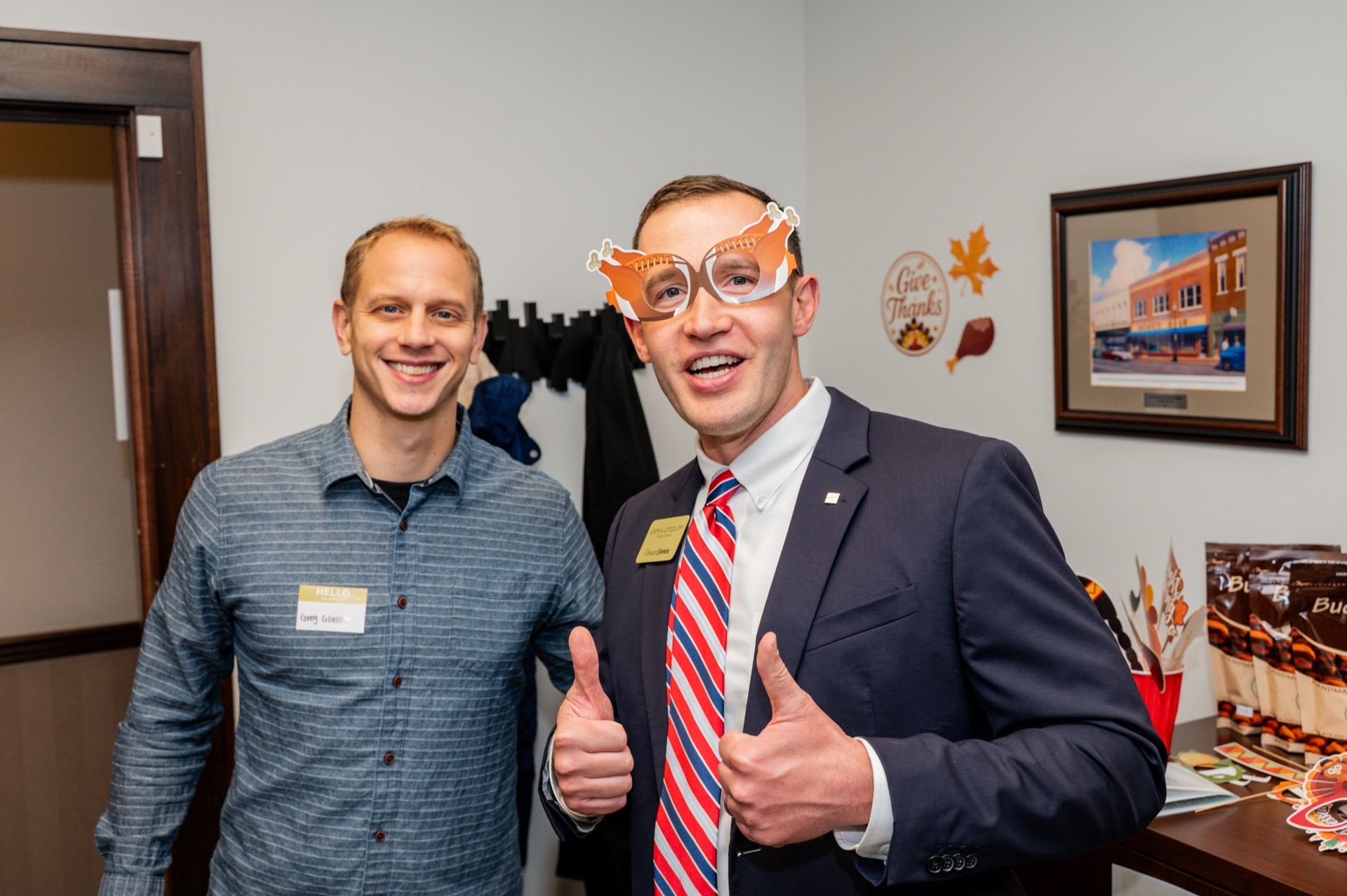 Joe Lotozo at the annual Thanksgiving open house in Upper Arlington